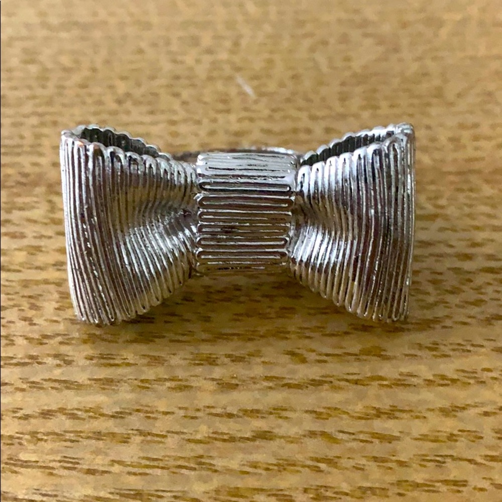 kate spade silver bow ring